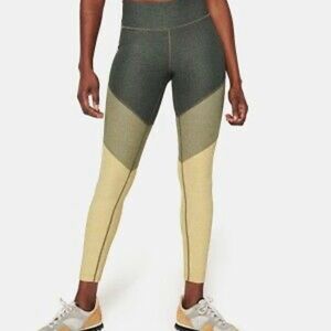 Outdoor Voices Grey and Yellow Leggings Size L